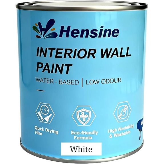 Hensire Interior Wall Paint White Matte 17oz