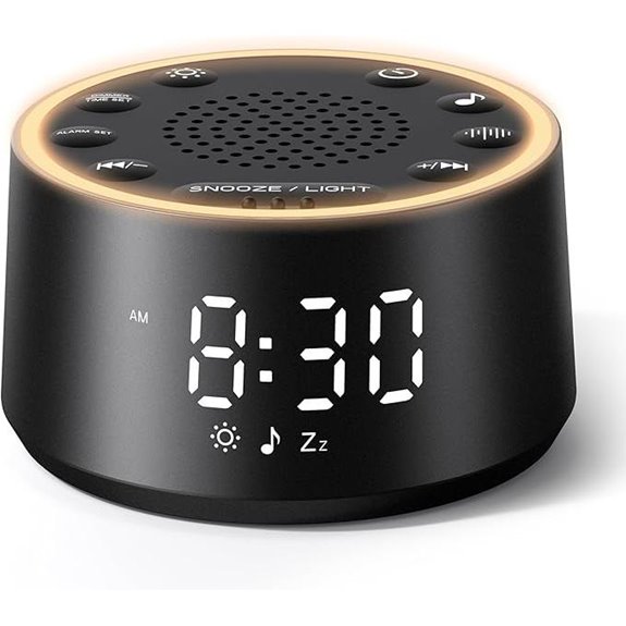 Dreamegg D1 Nova White Noise Sound Machine Alarm Clock