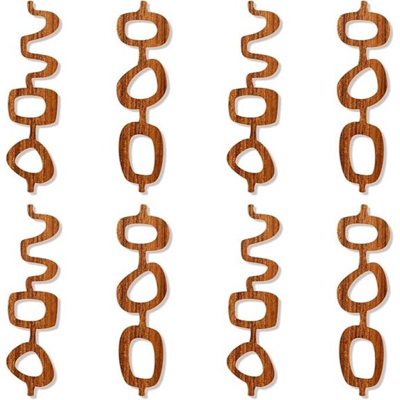 Bnesi 8 Pack Wood Wall Art Panels Set