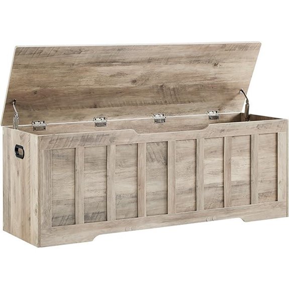 51.2 Storage Chest with 2 Hinges Wood Trunk