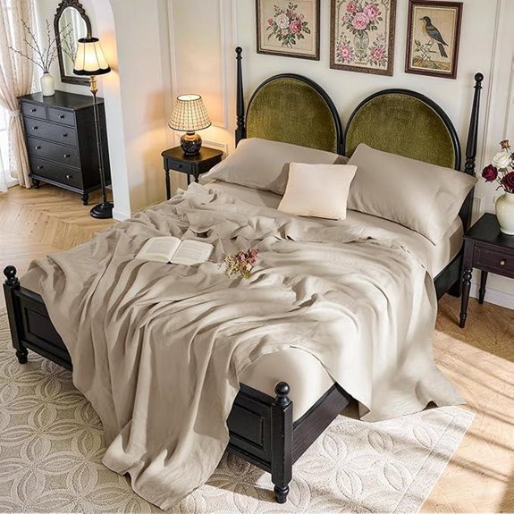 Sonoro Kate 100% French Linen Sheet Set King