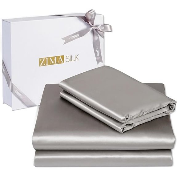 ZIMASILK 100% Mulberry Silk Bedding 4-Piece Set