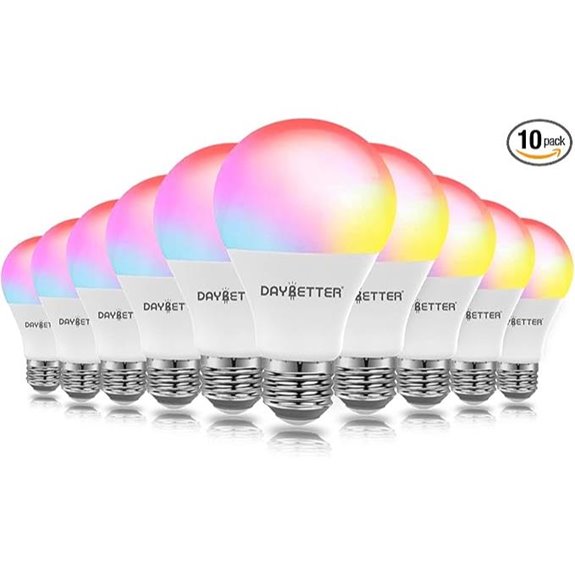 DAYBETTER RGBW Smart WiFi Light Bulbs 10 Pack