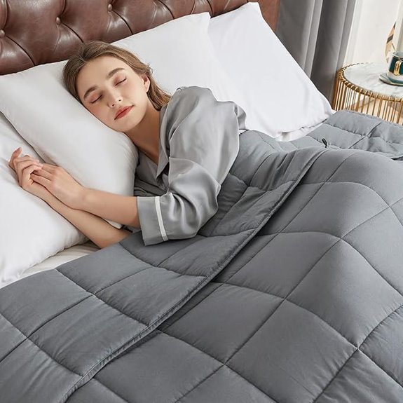 CYMULA Weighted Blanket for Adults Twin Size 15lbs