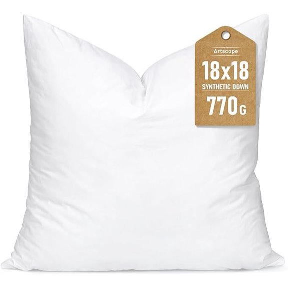 Artscope 18x18 Synthetic Down Pillow Insert
