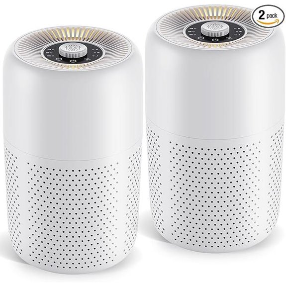 YARIKI 2-Pack Air Purifiers with Aromatherapy and Nightlight