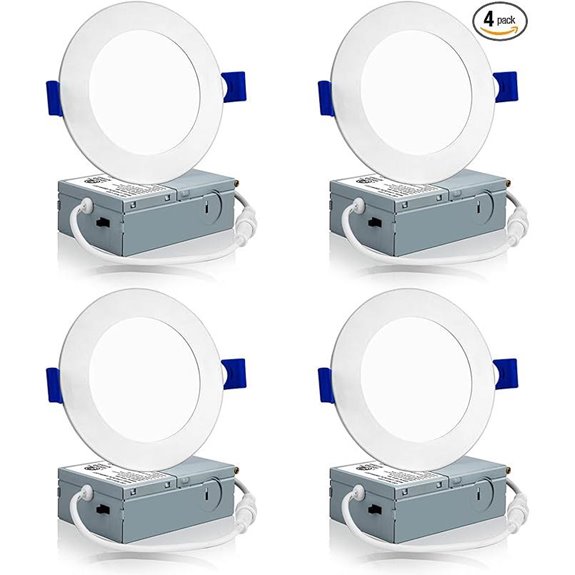 Meconard 4 Pack 4-Inch Dimmable Recessed LED Lights