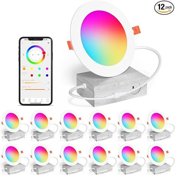 SikSog 4 RGBCW LED Recessed Downlight (12 Pack)