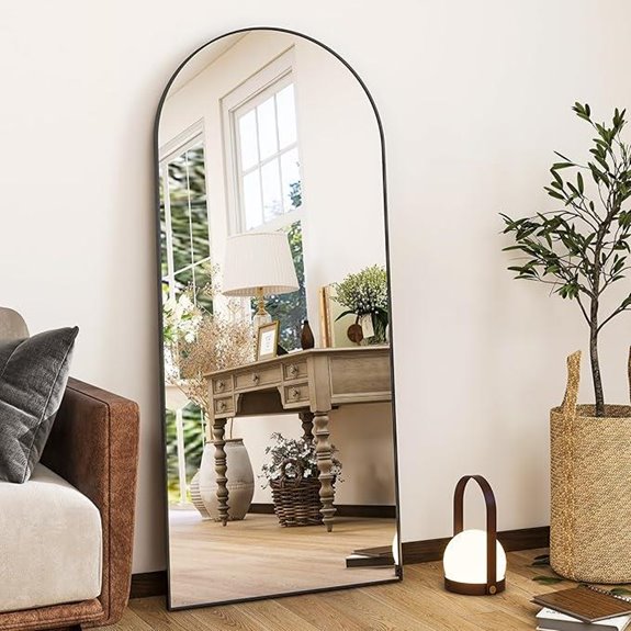HARRITPURE 56x21 Floor Mirror with Aluminum Frame