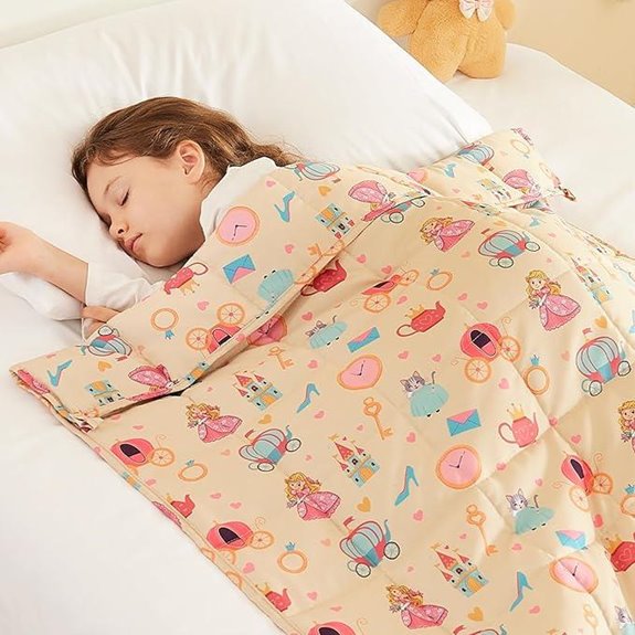 Weighted Beige Princess Blanket (5 lbs 36x48)