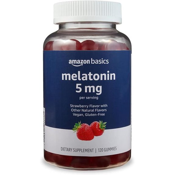 Amazon Basics Melatonin Sleep Gummies 5mg 120 Count