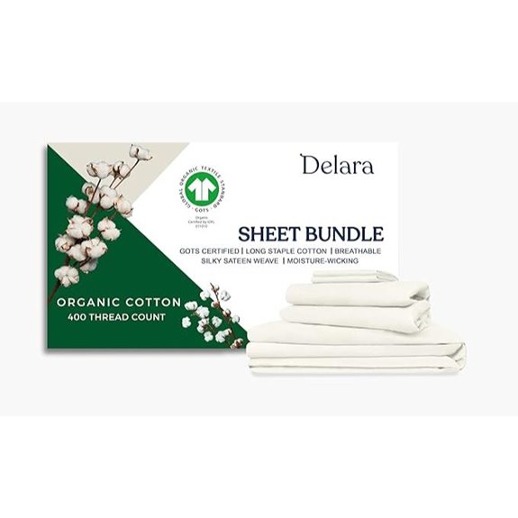 GOTS Organic Cotton Queen Bedding Set 7 Pieces
