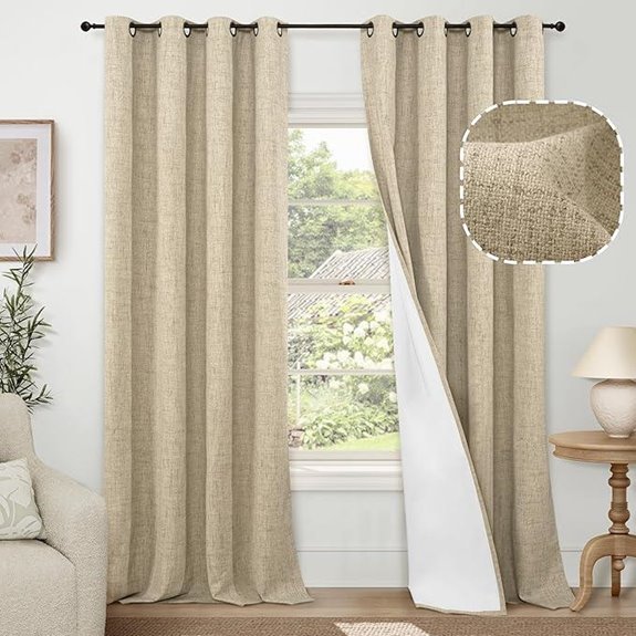 Lajode Blackout Curtain Panels 84-inch Light Blocking