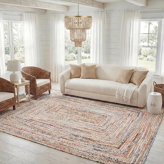 SAFAVIEH 8x10 Cape Cod Braided Jute Rug