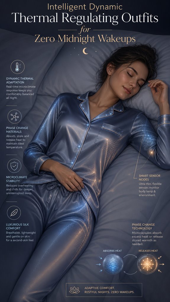 adaptive sleepwear heat control