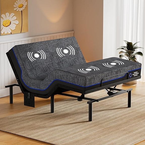 Amada Queen Adjustable Bed Frame & Gel Memory Foam Mattress