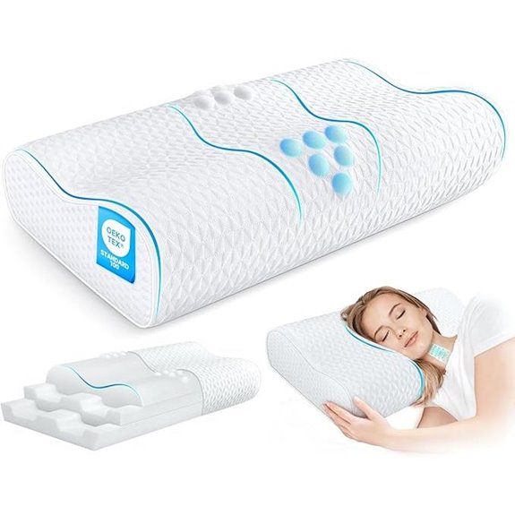 Adjustable Memory Foam Cervical Neck Pillow for Sleep