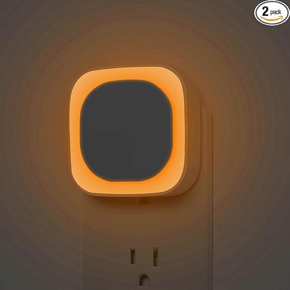 YUNLEX Amber Night Light with Dusk to Dawn Sensor