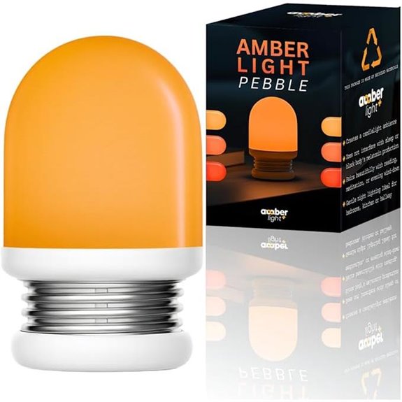 Amber Sleep Lamp with Rechargeable Battery