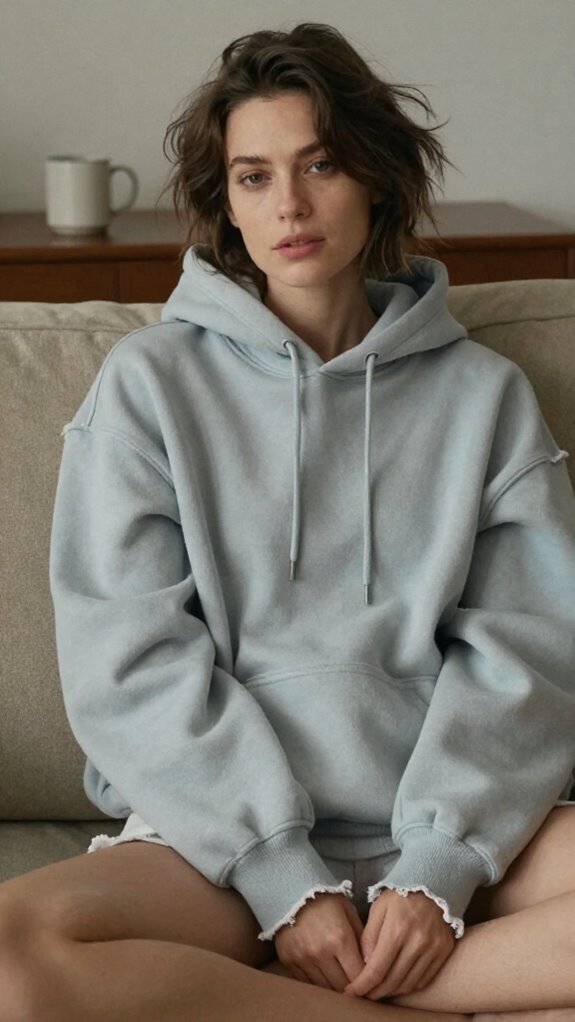 asymmetrical fleece drape style
