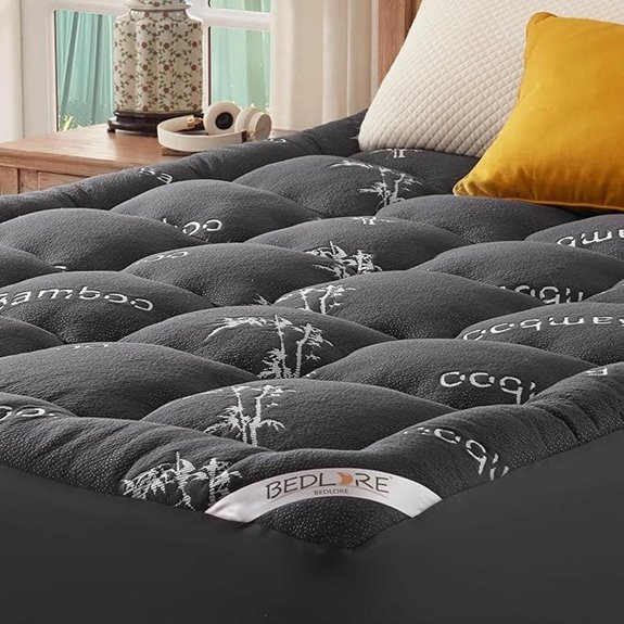 Bedlore Queen Bamboo Mattress Topper with Pockets