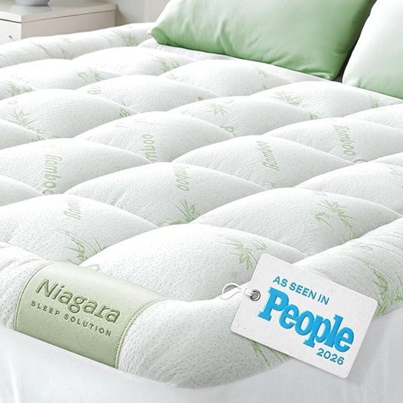 Niagara Queen Mattress Topper with Bamboo Rayon Cooling