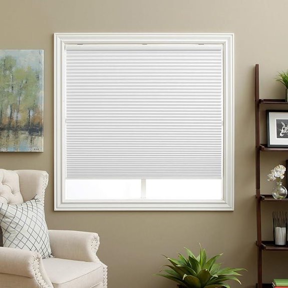 Cordless Blackout Honeycomb Window Shades 29 x 64