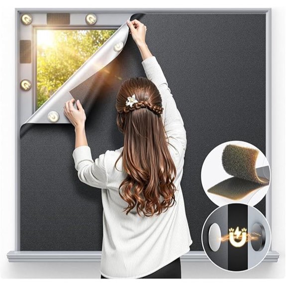 blackout window cover 70x58