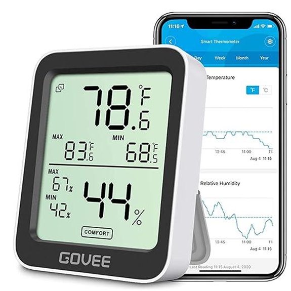 Govee Bluetooth Digital Hygrometer with Remote App
