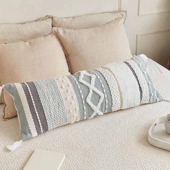 Boho Lumbar Pillow Cover 14x36 for Decor