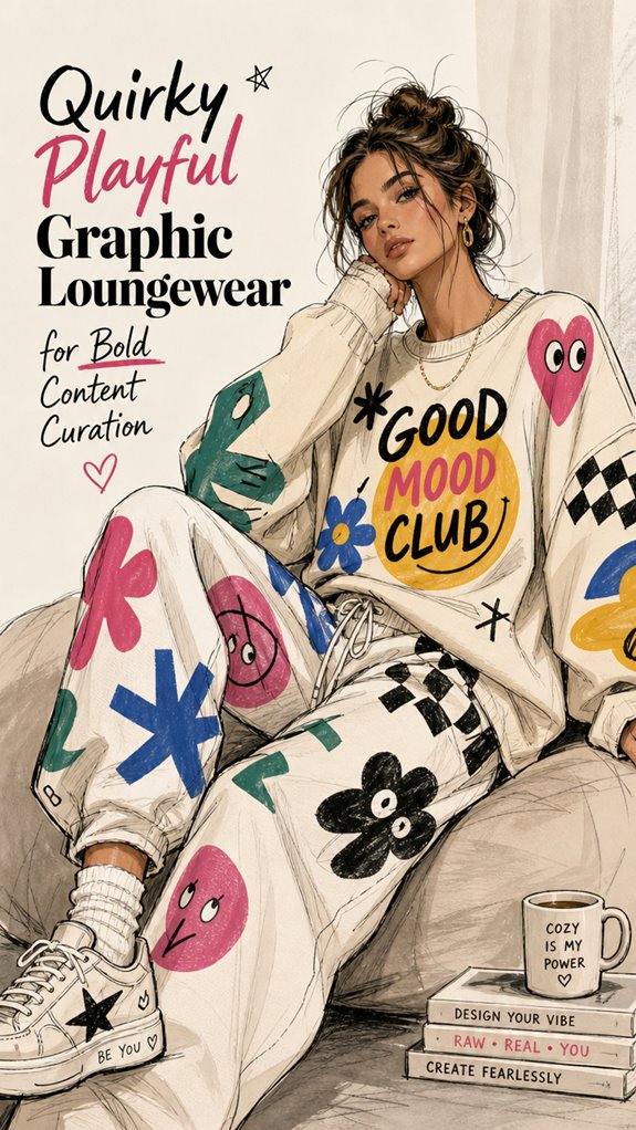 bold quirky loungewear curation