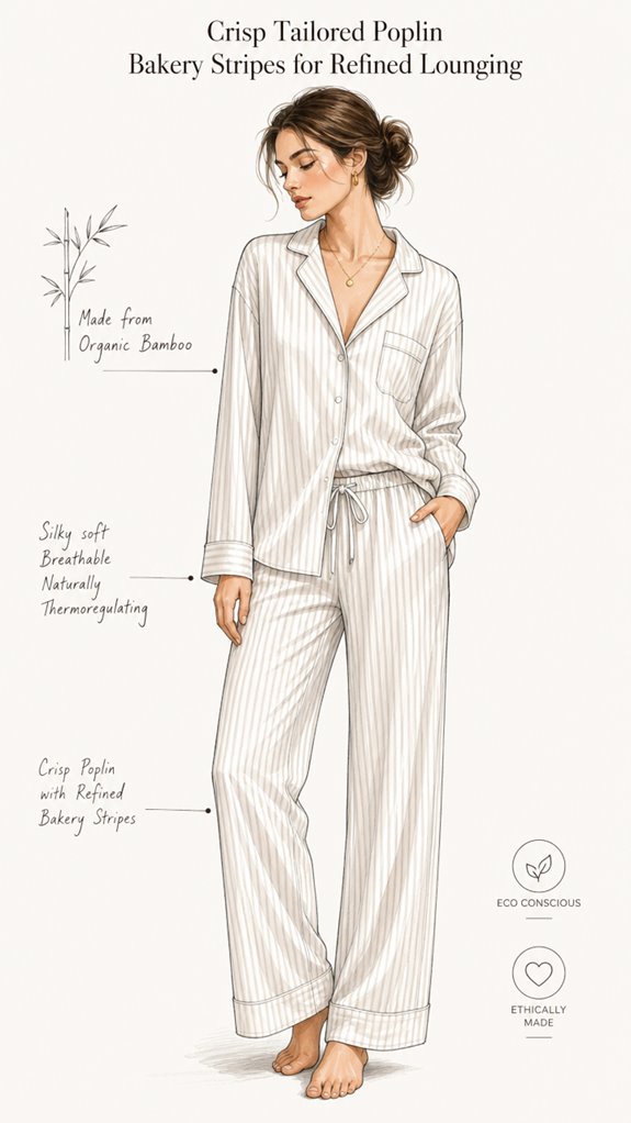crisp poplin bakery stripes