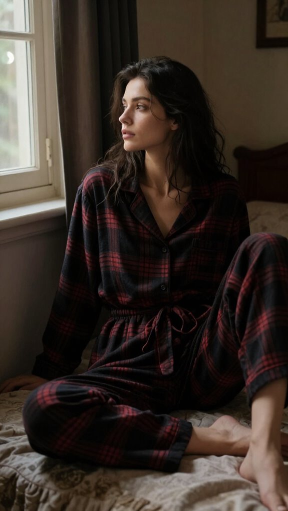 dark plaid cozy authority