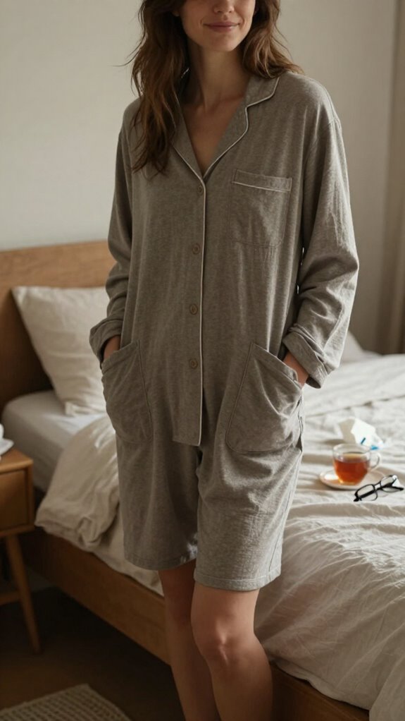 deep nightshirt pockets convenience