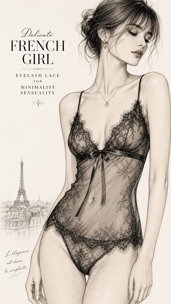 delicate french lace eyelash