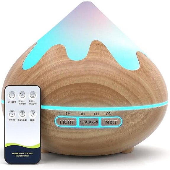 Essential Oil Diffuser with Remote and LED Lights