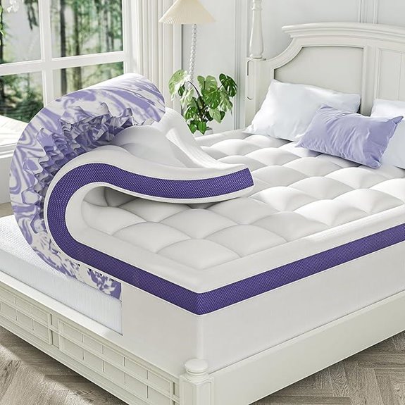 ChiXpace Dual Layer Queen Memory Foam Mattress Topper