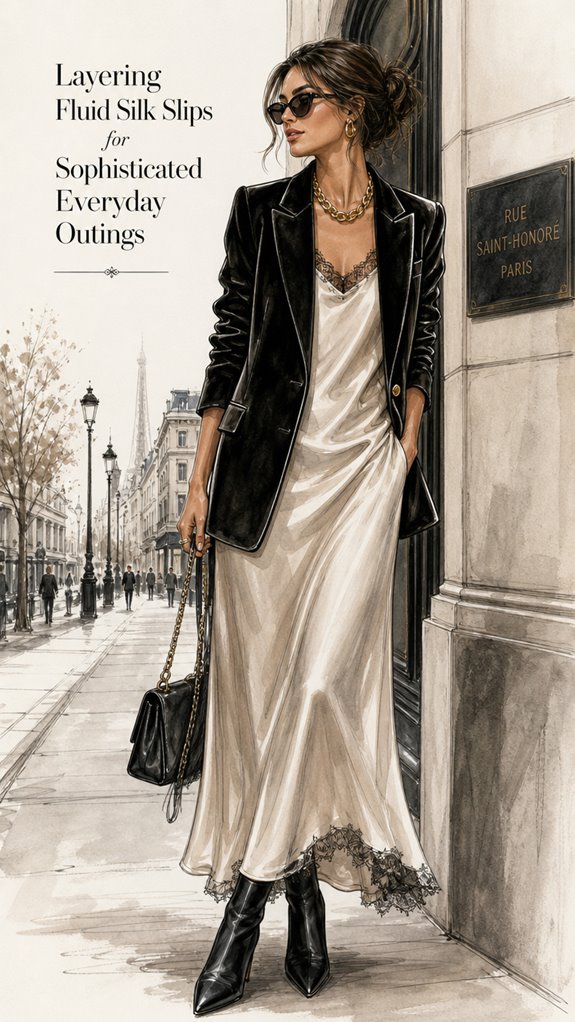 elegant layered slip outfits