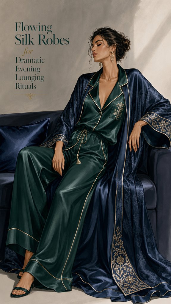 elegant silk robes for evening