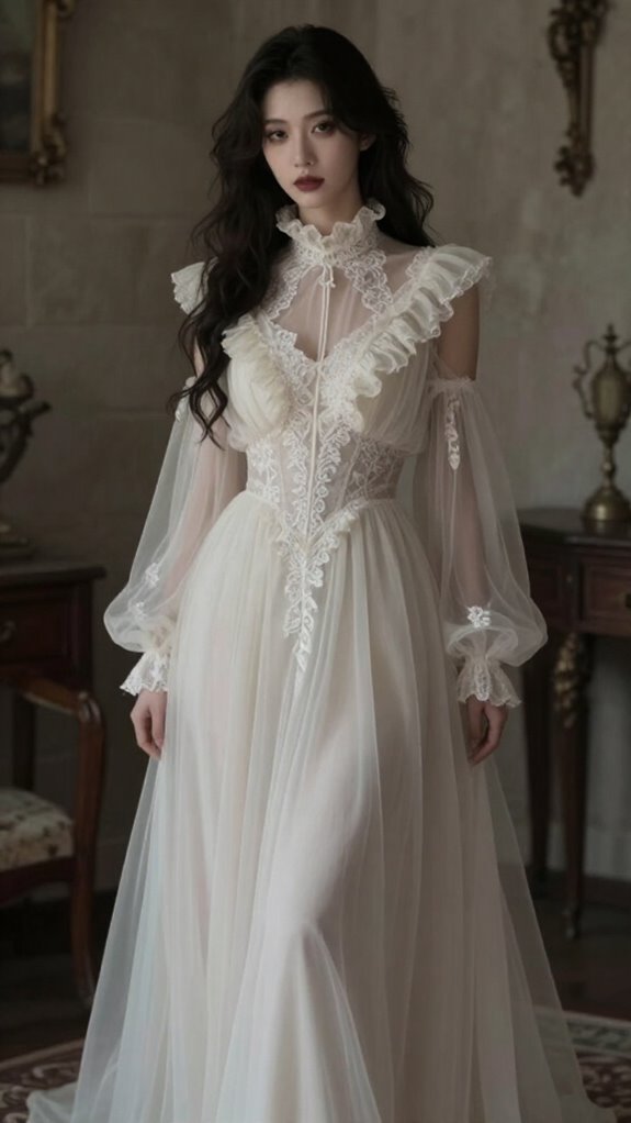 elegant victorian gothic gown