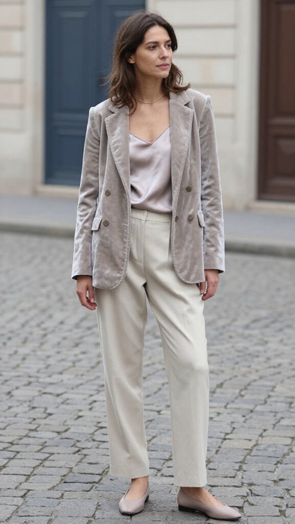elevated silk slip layering