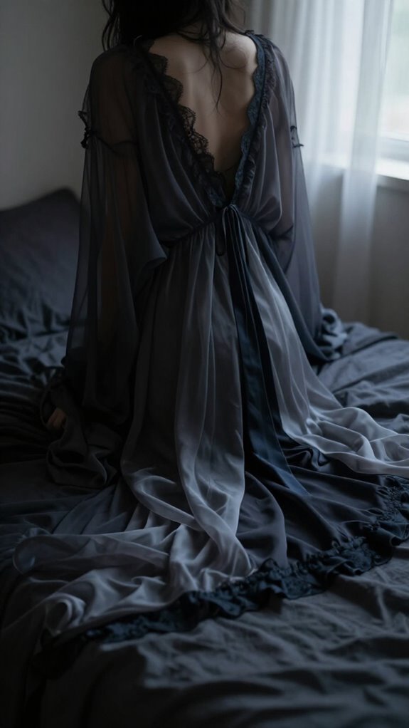 ethereal lace chiffon silk