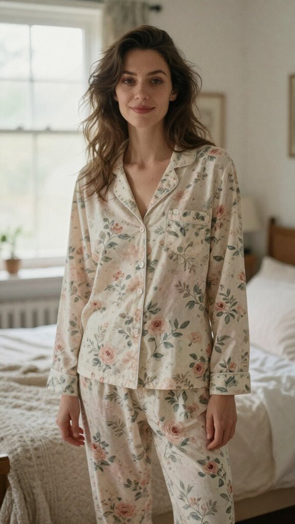 floral pajamas boost confidence