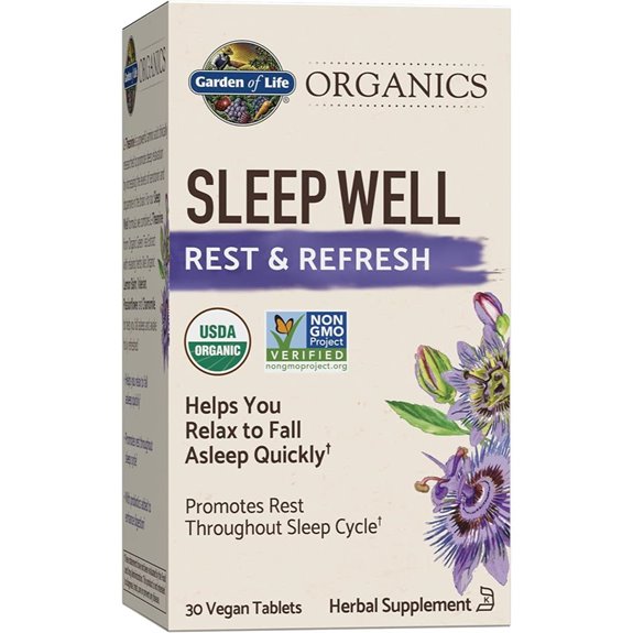 Garden of Life Sleep Well Tablets with Herbs & Probiotics