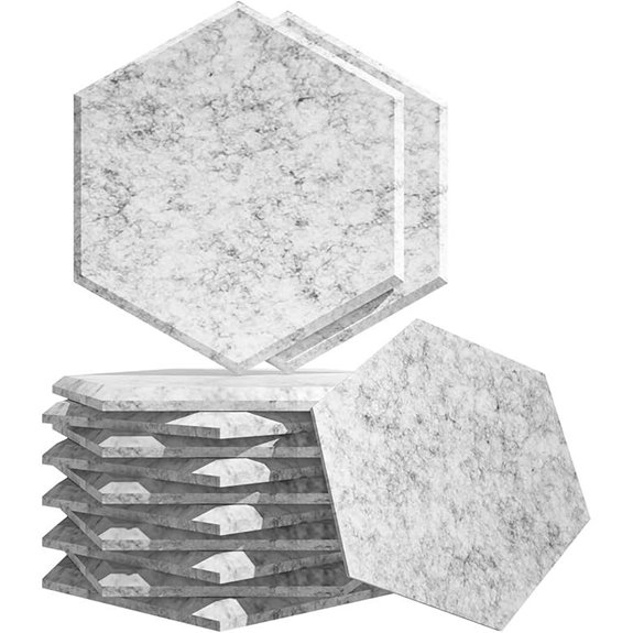 Hexagon Acoustic Foam Panels 12 x 12 (15 Pack)