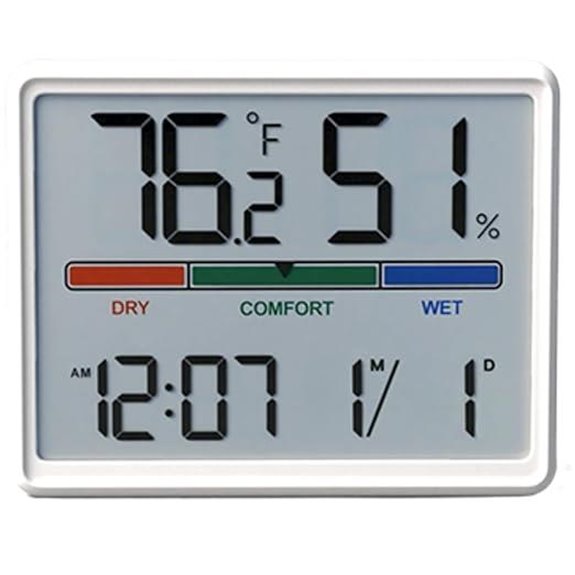 Digital Indoor Thermometer with Humidity & Clock