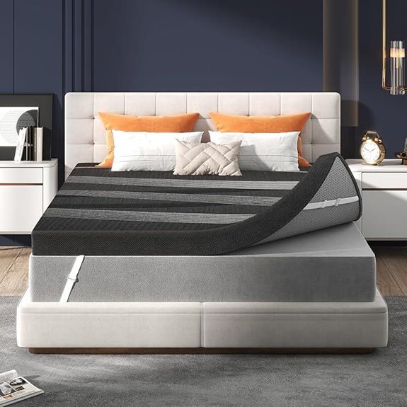 king 3 inch ventilated memory foam
