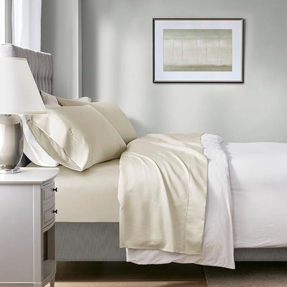 Beautyrest 1000-Thread Count Sheet Set King Ivory