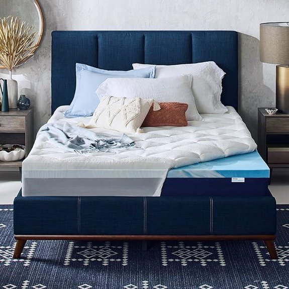 Cooling Gel Memory Foam Mattress Topper (King)