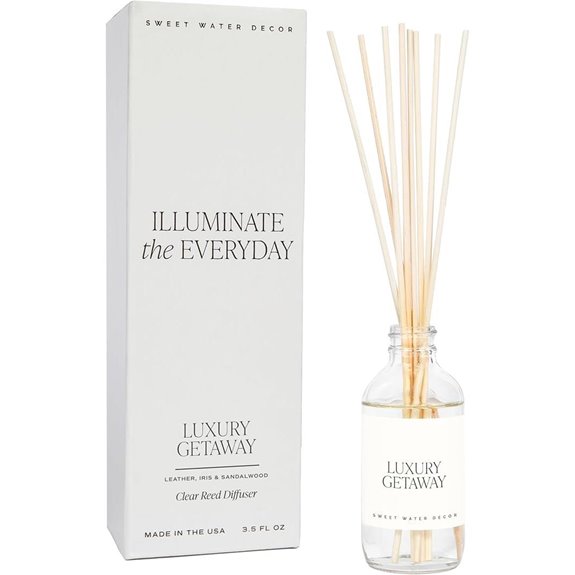 Luxury Reed Diffuser Set with Leather & Musk Scent